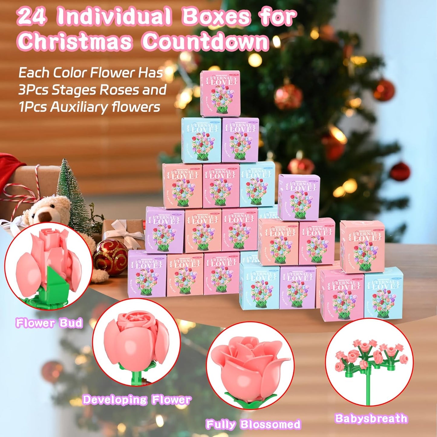 Blumenstrauß Adventskalender