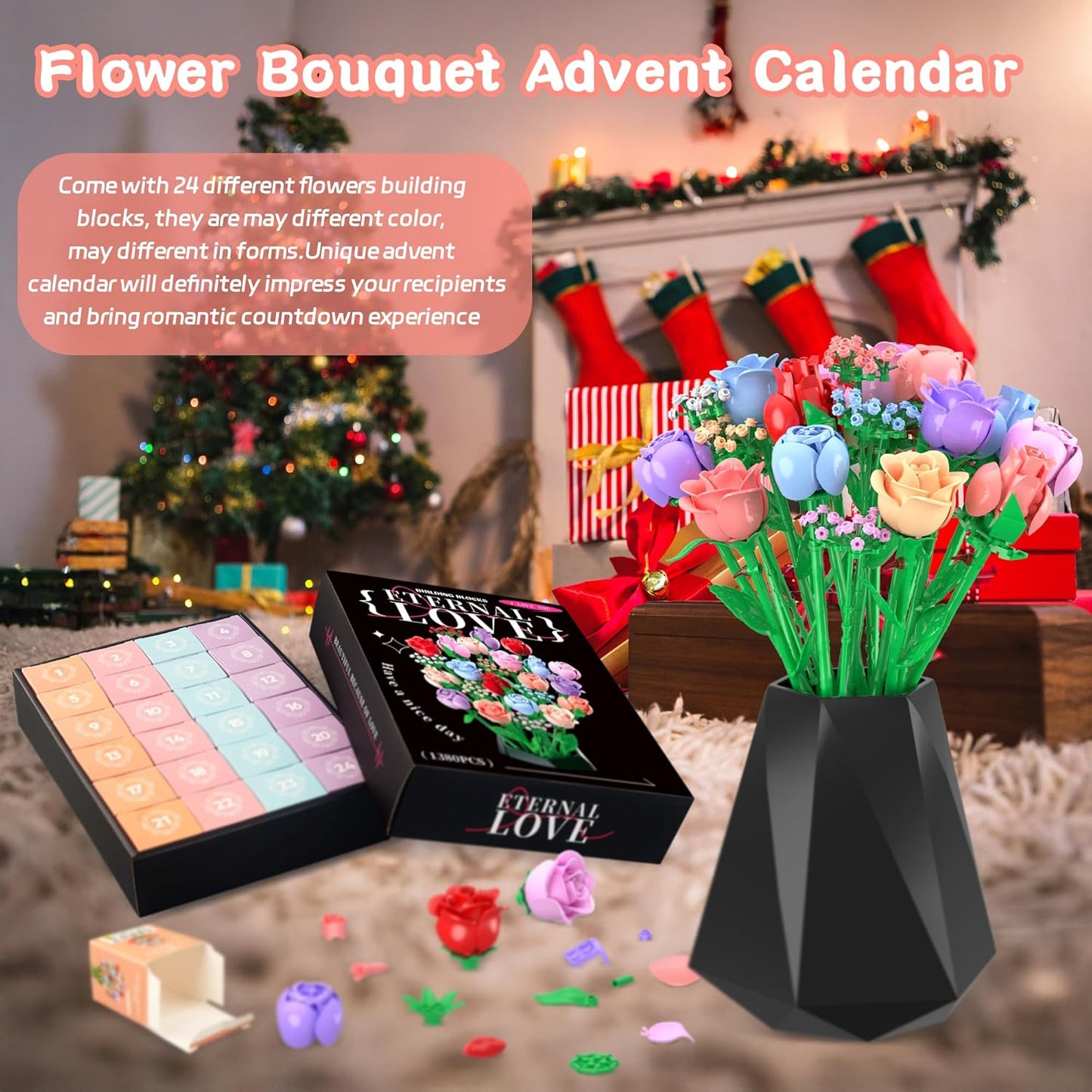 Blumenstrauß Adventskalender