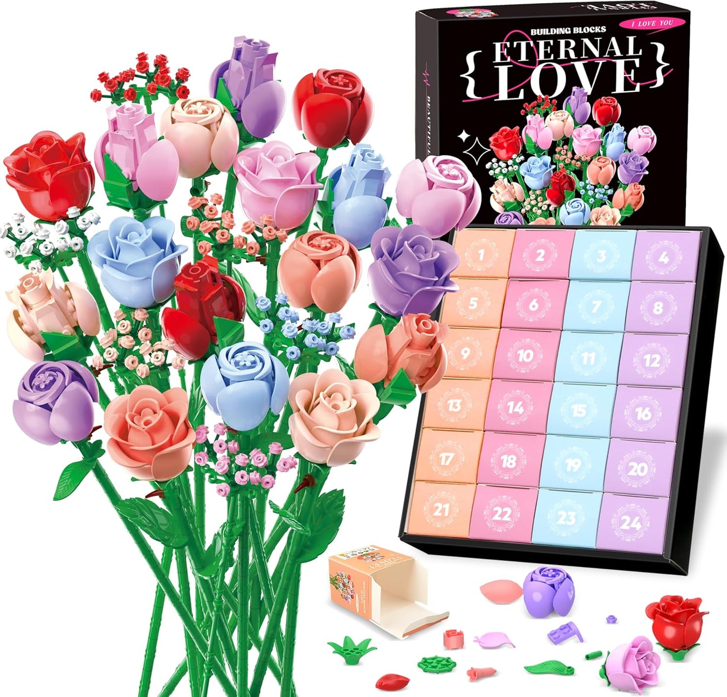 Blumenstrauß Adventskalender